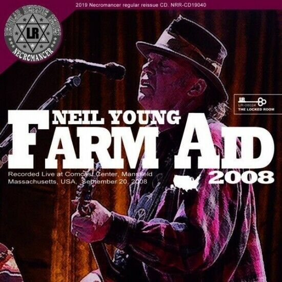 Neil Young FARM AID 2008 Comcast Center Mansfield MA CD 1 Discs Case
