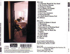 Sheryl Crow Fork In Missouri Road 2001 Dec 14 CD 2 Discs 21 Tracks Music F/S