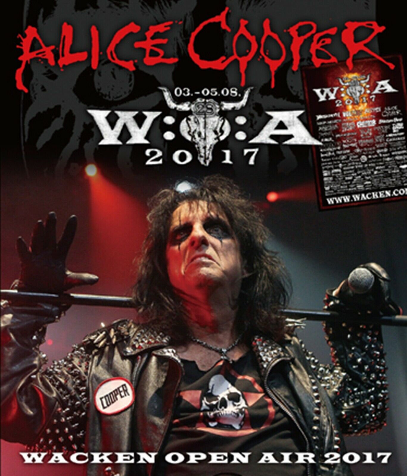 Alice Cooper Wacken Open Air 2017 Blu-ray 1 Disc 19 Tracks Hard