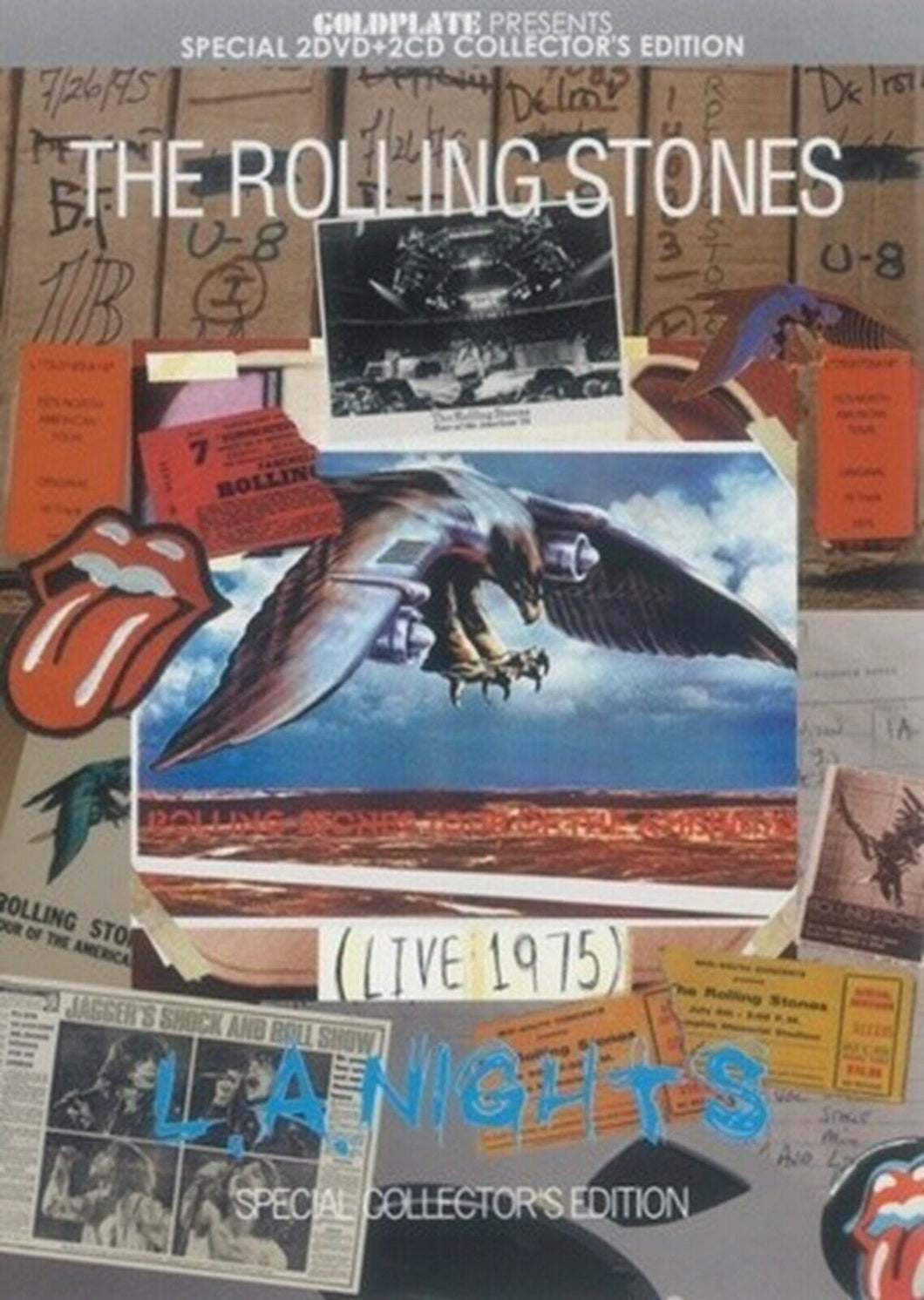 The Rolling Stones LA Nights 1975 Los Angeles USA July 11&13 2CD 2DVD Music Rock