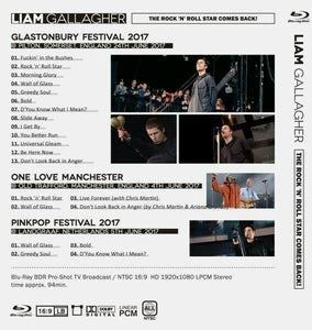 Liam Gallagher The Rock 'N' Roll Star Comes Back 2017 Blu-ray 1 Disc 21 Tracks