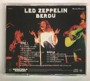 Led Zeppelin Berdu 1972 Winston Remasters CD 2 Discs Set Moonchild Records F/S