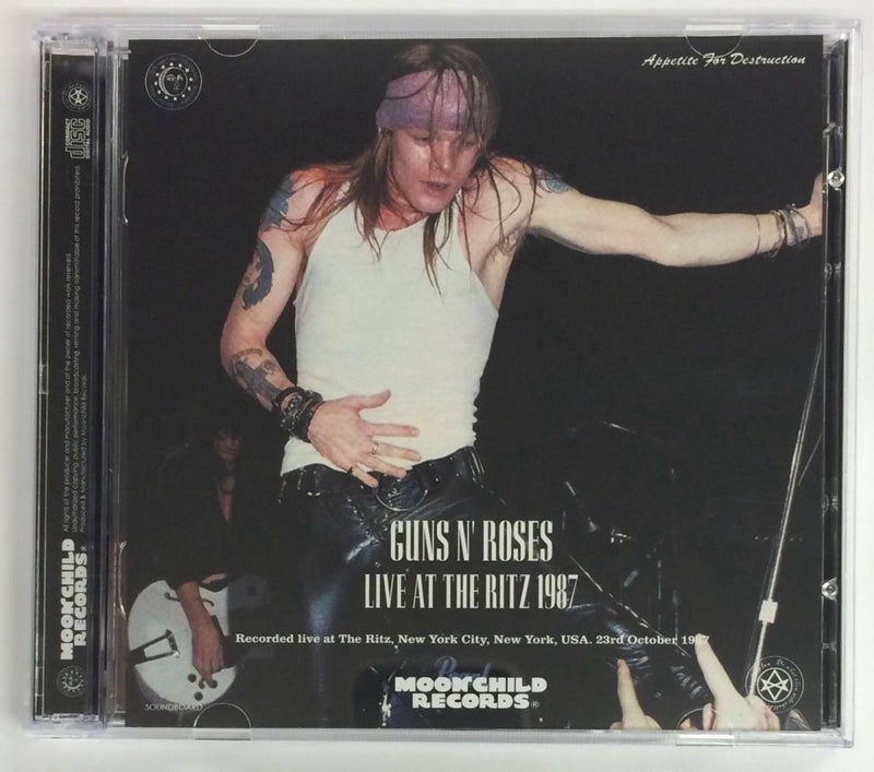 Guns N' Roses Live At The Ritz 1987 1CD 1DVD 2 Discs Set Soundboard Moonchild