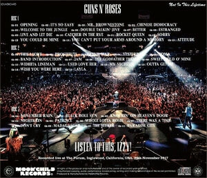 Guns N' Roses Listen To This, Izzy! CD 3 Discs 41 Tracks Moonchild Records