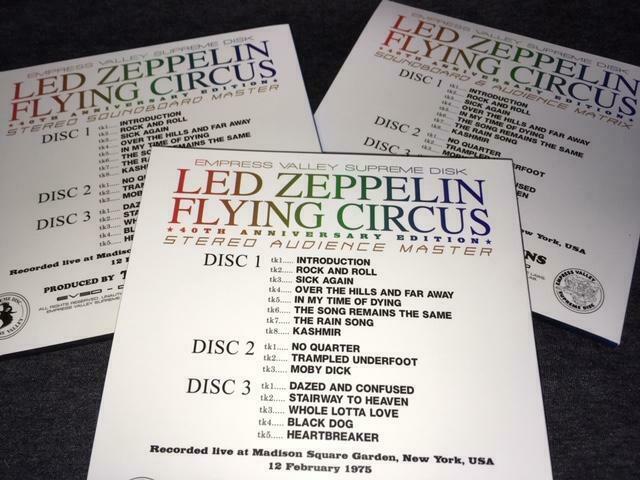 Led Zeppelin Flying Circus 1975 CD 9 Discs Empress Valley Box set