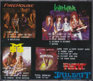 Fire House MSG 1986 Demo Winger Jailbait Ultimate Demo Collection CD 1 Disc Rare