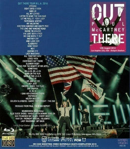 Paul McCartney Out There Tour In LA August 10th 2014 Blu-ray 1 Disc Music Rock