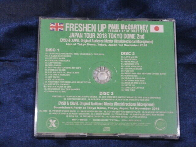 Paul McCartney Freshen Up Japan Tour 2018 Tokyo Dome 2nd 3CD Empress Valley F/S