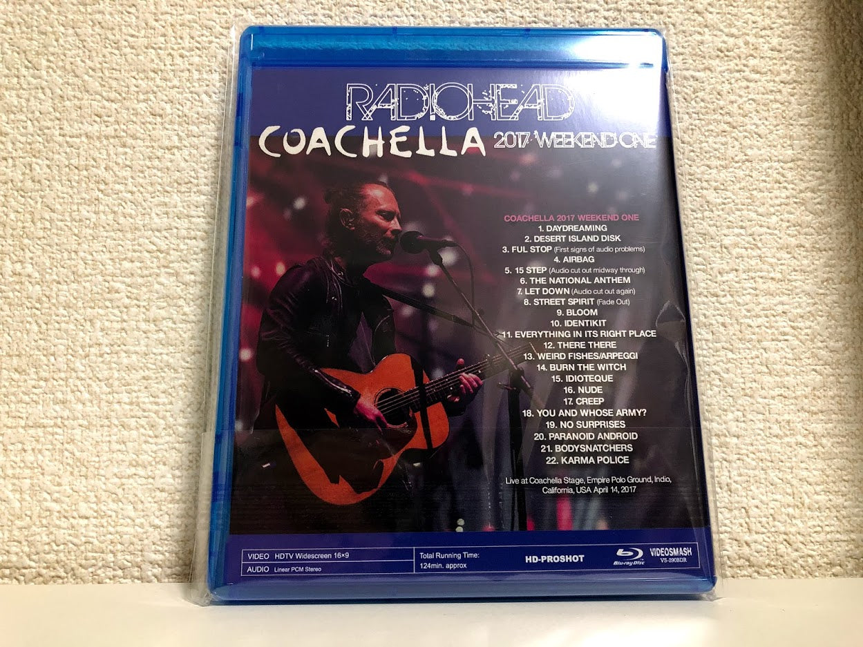 Radiohead Coachella 2017 Weekend One Blu-ray 1 Disc 22 Tracks Music Rock F/S