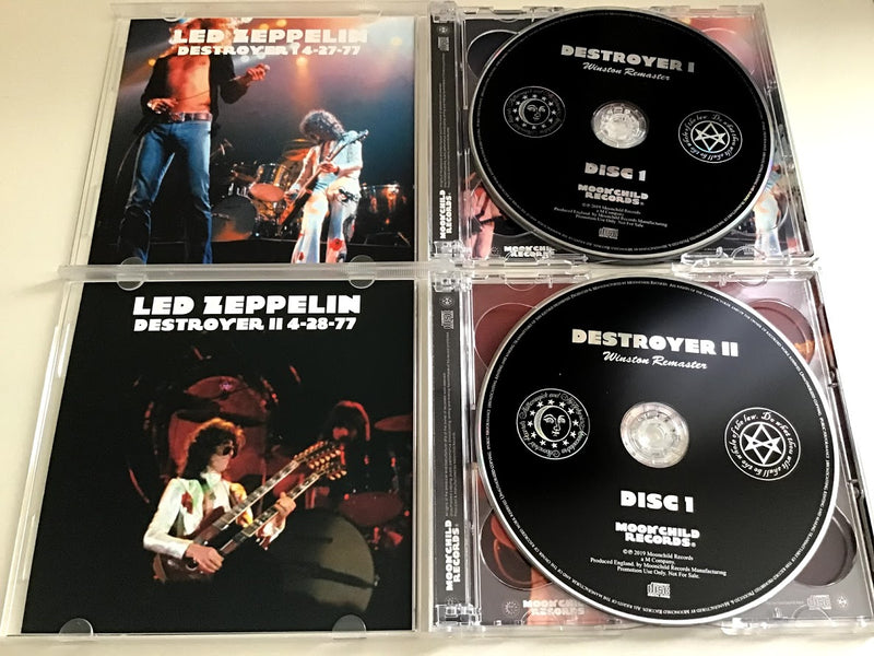 Led Zeppelin Destroyer 1 & 2 1977 Winston Remaster 6CD Set Moonchild