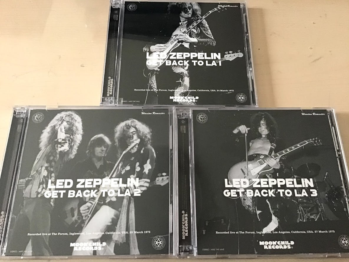 Led Zeppelin Get Back To LA 1 & 2 & 3 1975 3 Set 9CD Moonchild – Music  Lover Japan