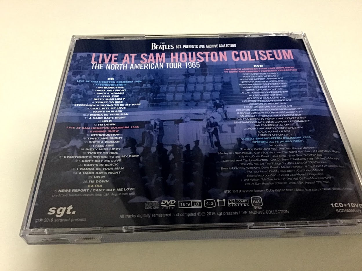 The Beatles Sam Houston Coliseum 1965 1 CD 1 DVD 2 Discs Set Music Sgt –  Music Lover Japan