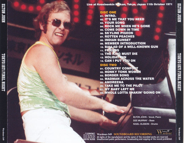 ELTON JOHN / TOKYO 1971 FINAL NIGHT (2CD)