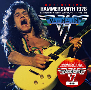 Van Halen Definitive Hammersmith London UK 1st June 1978 CD
