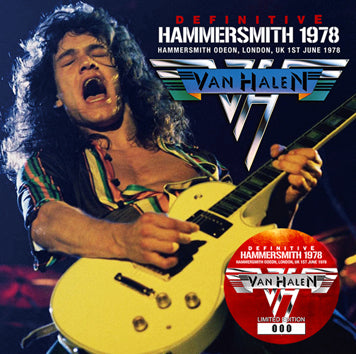 Van Halen Definitive Hammersmith 1978 London UK 1st 1CD STEREO SOUNDBOARD