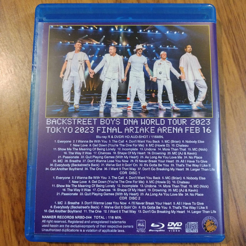 Backstreet Boys / DNA Japan Tour 2023 Final TOKYO (1BDR+1DVDR+2CDR)