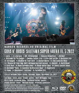 GUNS N' ROSES / SAITAMA SUPER ARENA 11.5 2022 (1BDR+1DVDR)