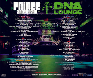 Prince DNA Lounge Live Out Loud Tour 2013 Special Collector's Edition 4 CD