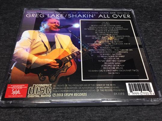 GREG LAKE / SHAKIN' ALL OVER (1CDR)