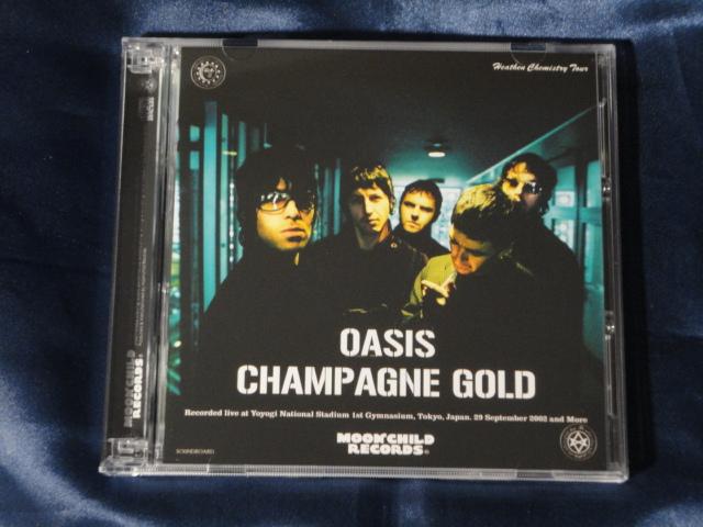 OASIS CHAMPAGNE GOLD 3 CD Moonchild Records Factory Pressed Disc