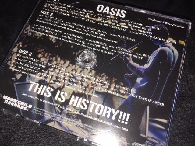 OASIS / This Is History !!! Moonchild Records (3CD)