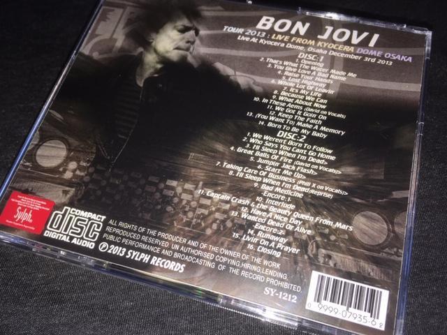 BON JOVI / LIVE FROM KYOCERA DOME OSAKA (2CDR+1DVDR)