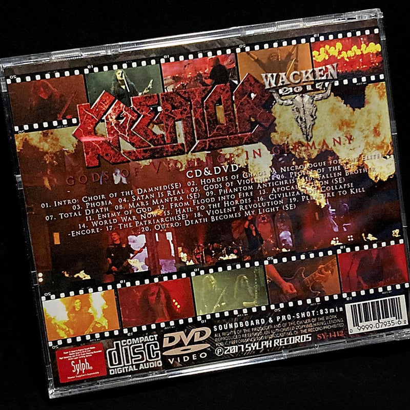 KREATOR / GODS OF VIOLENCE IN GERMANY (1CDR+1DVDR) SOUNDBOARD & PRO SHOT