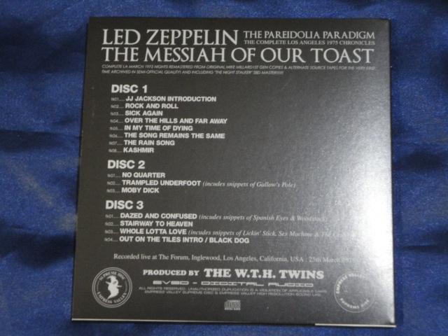 Led Zeppelin 1975 Los Angeles 3 Days 9 CD Set Empress Valley Factory Silver Disc