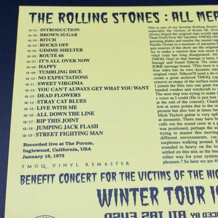 THE ROLLING STONES / WINTER TOUR 1973 ALL MEAT MUSIC (1CD)