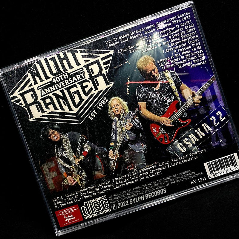 NIGHT RANGER / OSAKA 22 (2CD)