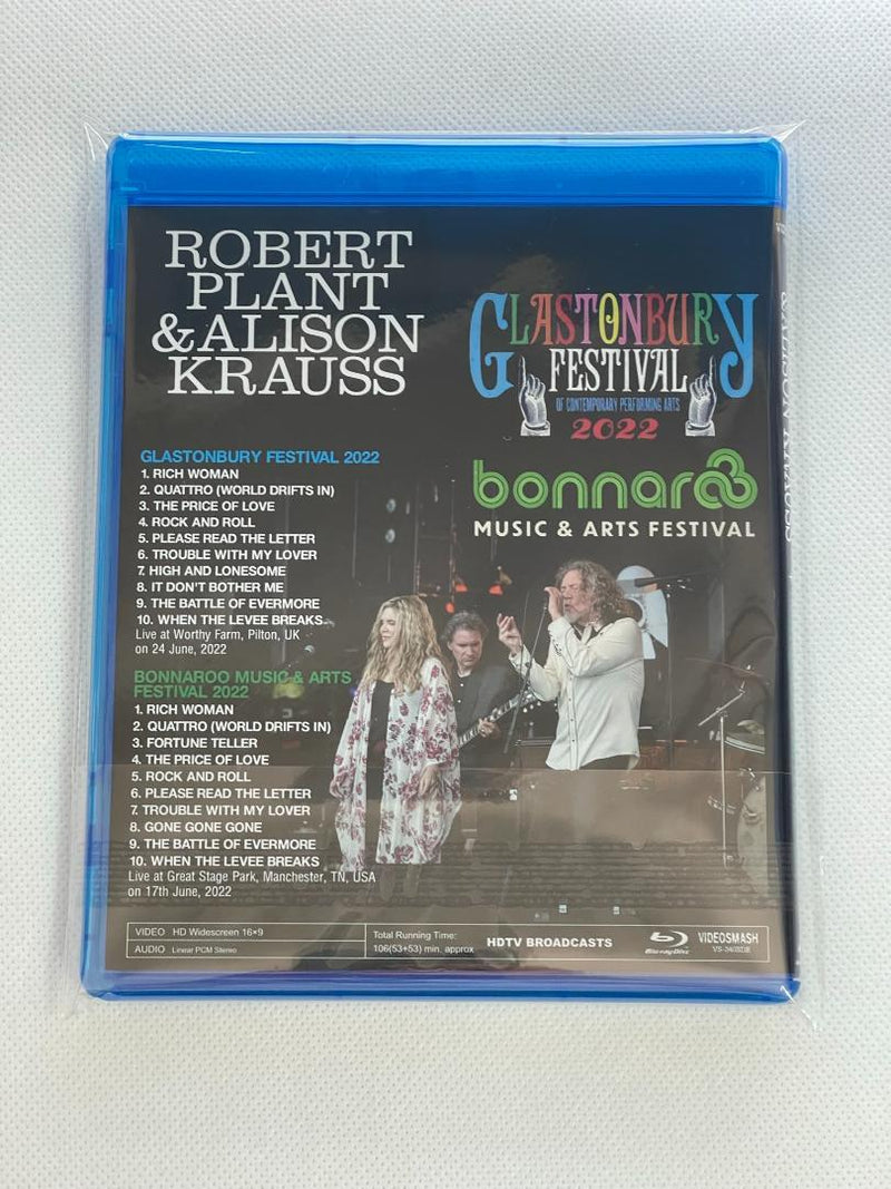 ROBERT PLANT & ALISON KRAUSS / GLASTONBURY+BONNAROO 2022 (1BDR)