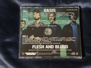 Oasis Flesh and Blood 3 CD Moonchild Records Factory Silver Disc