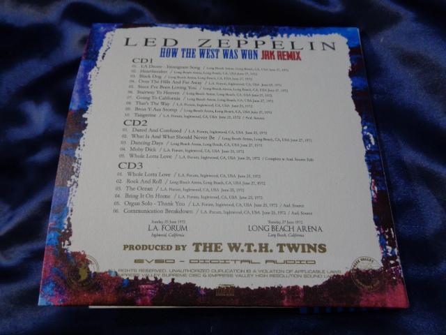 LED ZEPPELIN : HOW THE WEST WAS WON JRK REMIX 3CD empress valley