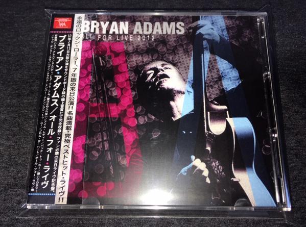 BRYAN ADAMS / ALL FOR LIVE 2012 (2CDR)