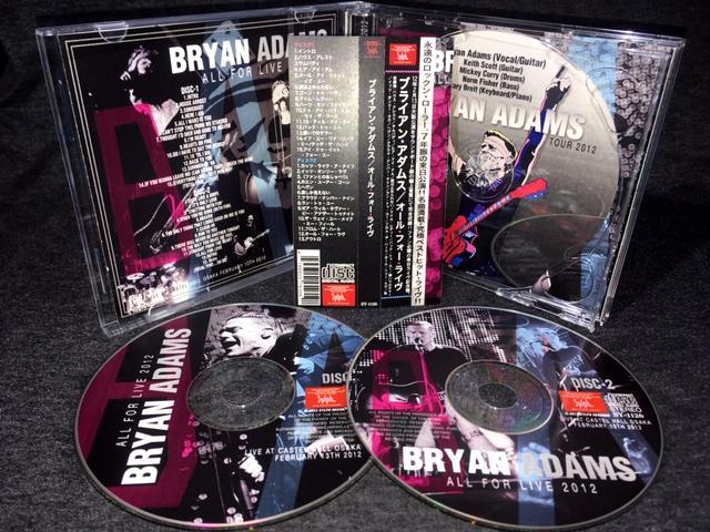 BRYAN ADAMS / ALL FOR LIVE 2012 (2CDR)