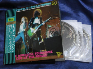 Led Zeppelin Awesome Foursome Empress Valley 3 CD 7 inch Paper Sleeve