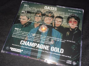 OASIS CHAMPAGNE GOLD 3 CD Moonchild Records Factory Pressed Disc
