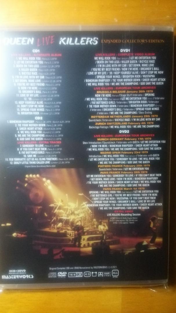 QUEEN / LIVE KILLERS EXPANDED COLLECTOR'S EDITION [2CD+2DVDR]