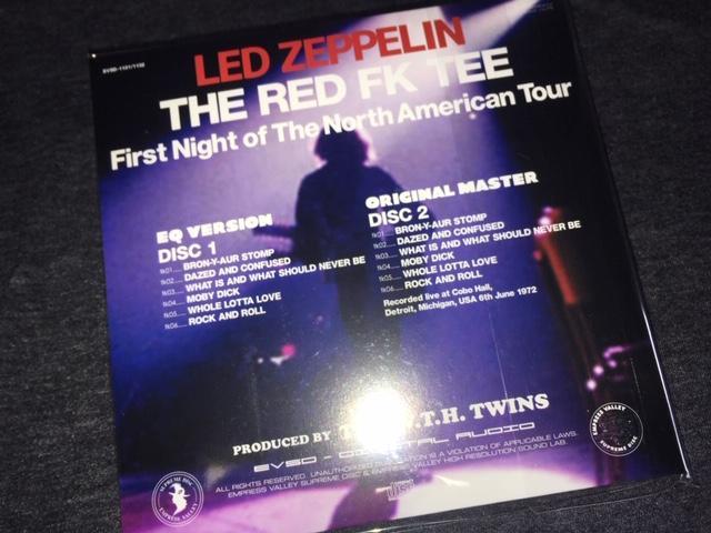 Led Zeppelin The Red FK Tee CD 2 Discs 12 Tracks Empress Valley Hard Rock Music
