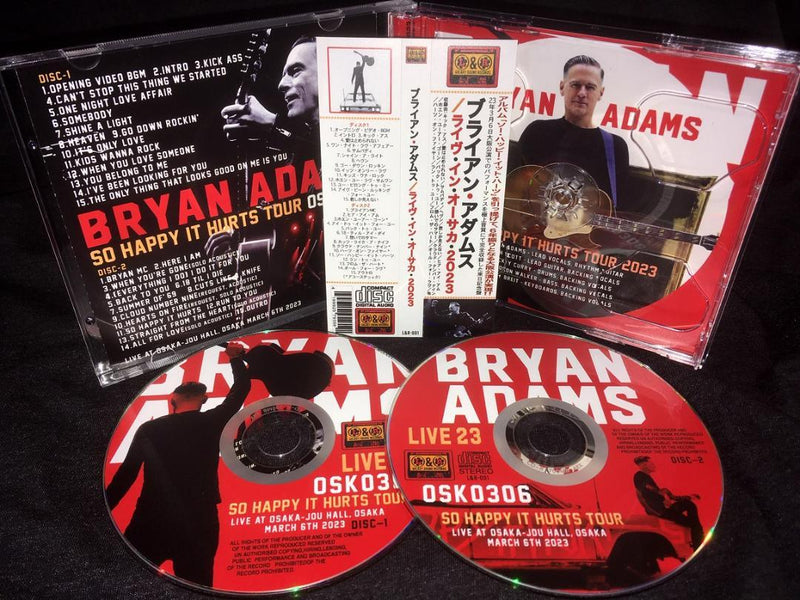 BRYAN ADAMS / OSK0308 LIVE IN OSAKA 2023 (2CDR)