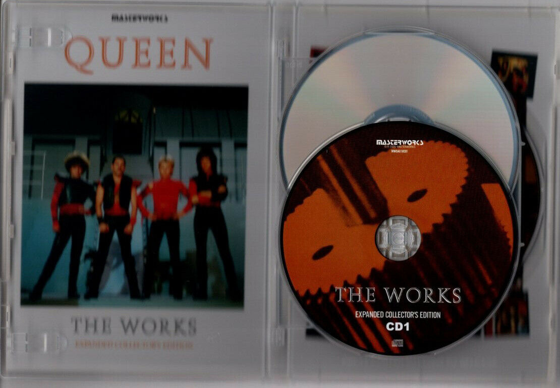 Queen The Works Expanded Collector's Edition 2 CD 1 DVD Tall Case 