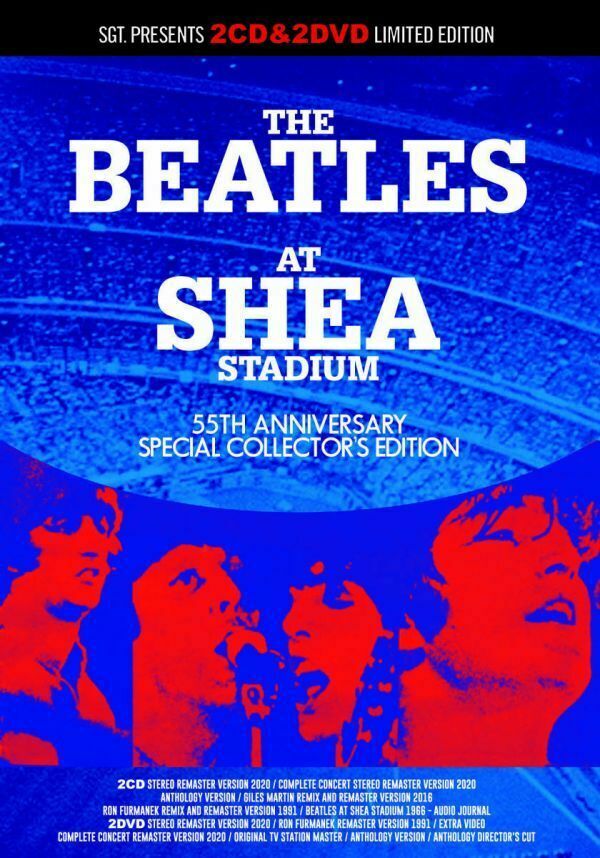 The Beatles At Shea Stadium 55th Anniversary Collectors Edition 2 CD 2 DVD Set