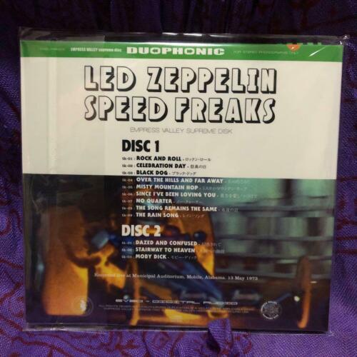 Led Zeppelin Speed Freaks 1973 CD 2 Discs 12 Tracks Hard Rock Empress Valley